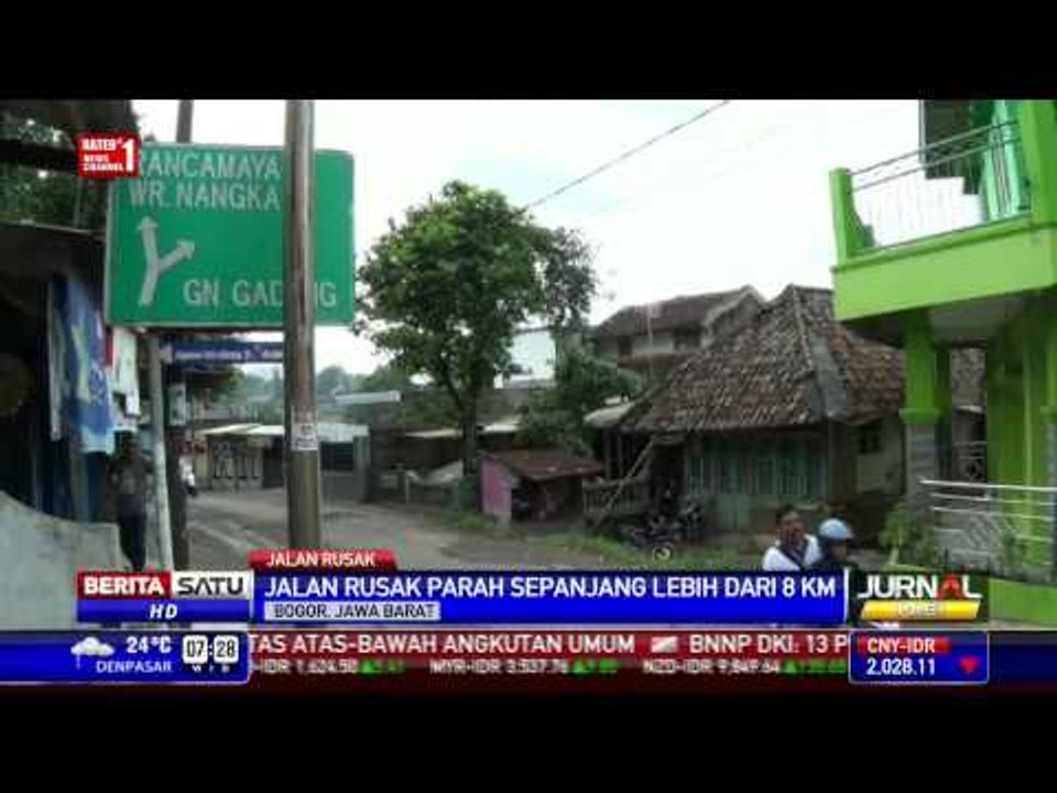 Jalur Alternatif Bogor-Sukabumi Rusak Parah