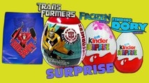 Surprise Eggs Unboxing !! Transformers Egg, Kinder Surprise !! Disney Pixar Finding Dory Frozen !!