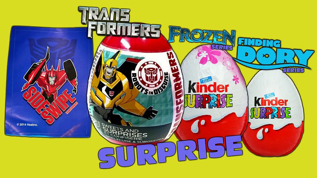 Surprise Eggs Unboxing !! Transformers Egg, Kinder Surprise !! Disney Pixar Finding Dory Frozen !!