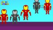 Five Little Iron Man Jumping On The Bed | Five Little Monkeys Jumping On The Bed