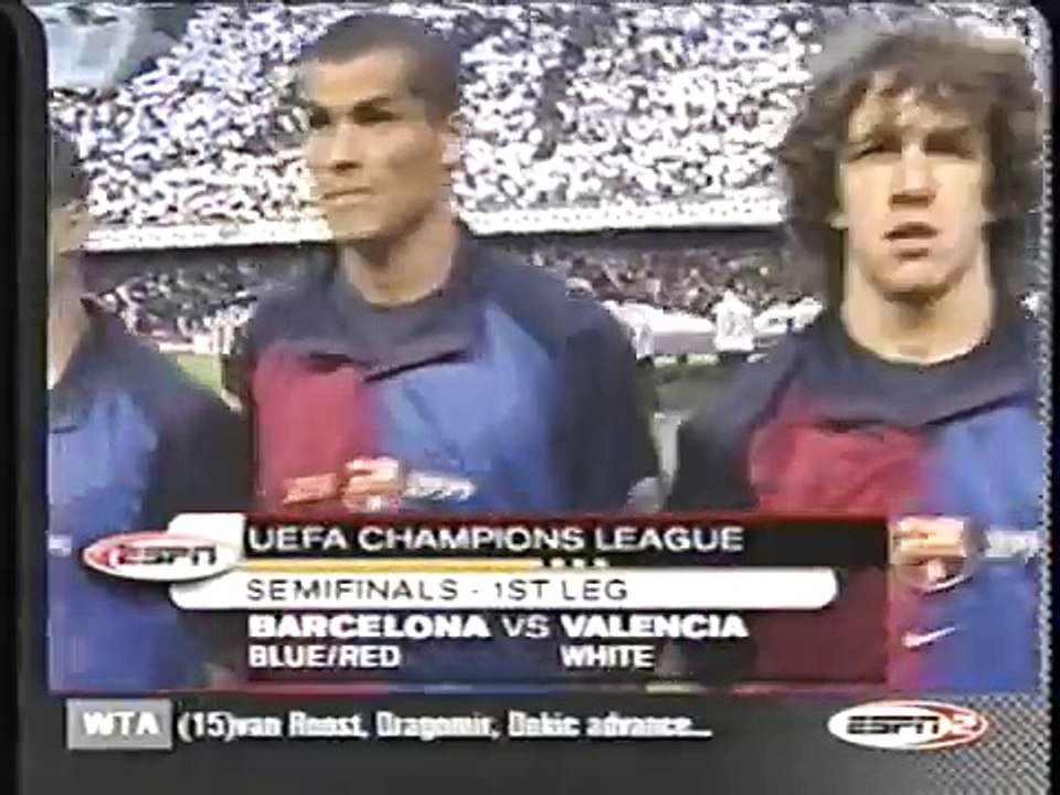 02.05.2000 - 1999-2000 UEFA Champions League Semi Final 1st Leg Valencia CF 4-1 Barcelona