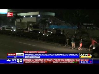 Ratusan Jakmania Beraksi Anarkis di Ruas Tol JORR