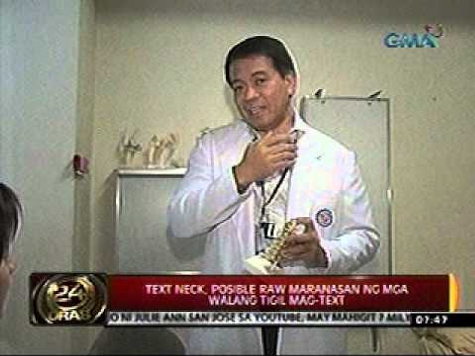 24 Oras (10-10-11) "Text neck" baka maranasan n...