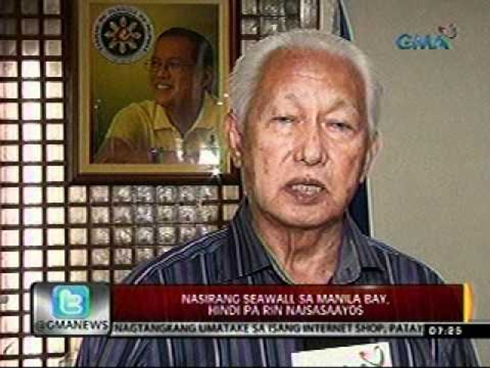 24 Oras (10-10-11) Seawall sa Roxas Blvd., di pa rin naaayos