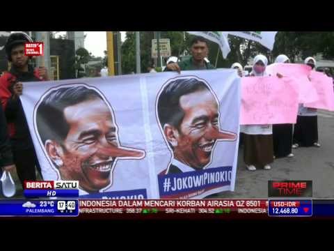 Kedatangan Jokowi ke Sumut Disambut Demonstrasi