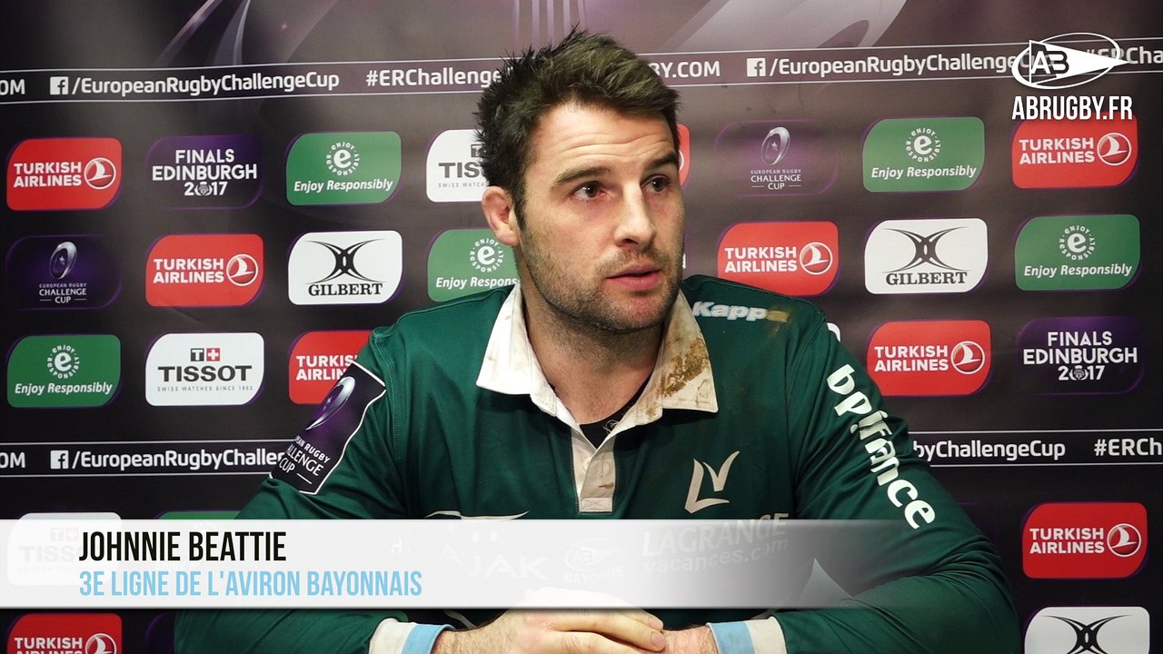 [ERCC] Bayonne - La Rochelle : La réaction de Johnnie Beattie