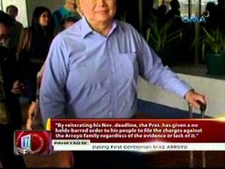 24 Oras (10-12-11) ang buwelta ni EX-FG Mike Arroyo kay PNoy