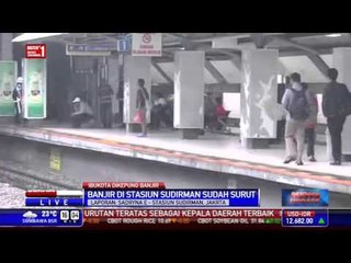Banjir di Stasiun Sudirman Sudah Surut