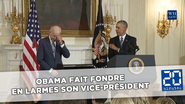 Obama fait fondre en larmes son vice-président