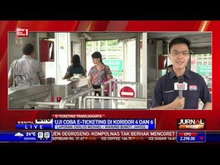 TransJakarta Koridor IV dan VI Uji Coba e-Ticketing