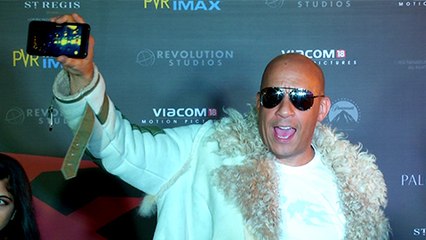 Vin Diesel LIVE Video On His Phone With Media  xXx Return Of Xander Cage Movie India Premiere