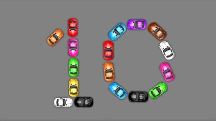 Learn Numbers with Color Cars Toys - Numbers Song for Children