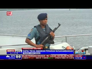 Kapal TNI AL Amankan Perairan Nusakambangan