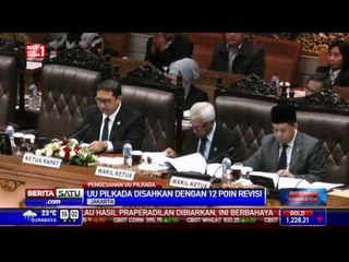 UU Pilkada Disahkan dengan 12 Poin Revisi