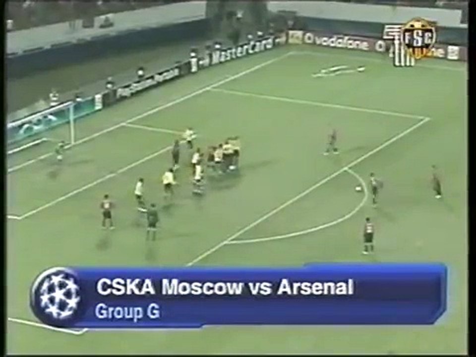 17.10.2006 - 2006-2007 UEFA Champions League Group G Matchday 3 CSKA Moskova 1-0 Arsenal