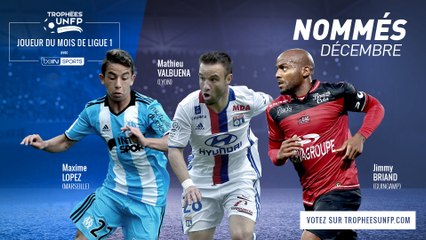 Joueur du mois de décembre : Valbuena, Lopez et Briand nommés