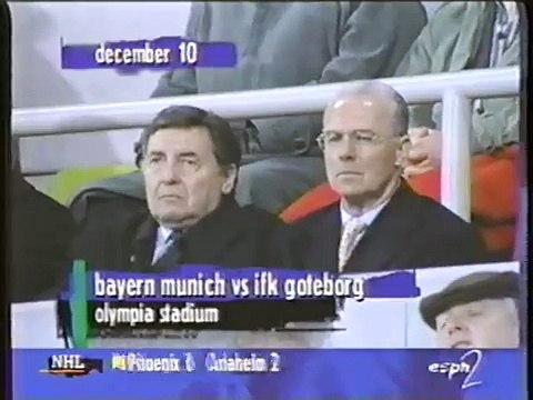 10.12.1997 - 1997-1998 UEFA Champions League Group E Matchday 6 Bayern Münih 0-1 IFK Göteborg