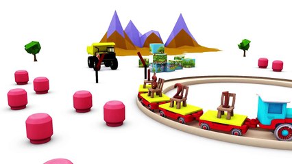 3D Puzzle Game for Kids   Learn Numbers   Trucks for Children   Animation Cartoon Video fo