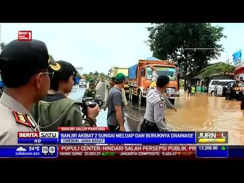 Jalur Pantura Cirebon Lumpuh Akibat Banjir
