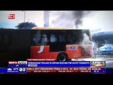 Bus Transjakarta Terbakar di Jalan Gatot Subroto