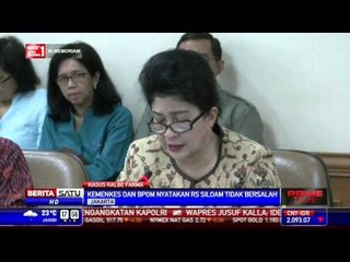 Kemenkes dan BPOM Sebut RS Siloam Tak Bersalah