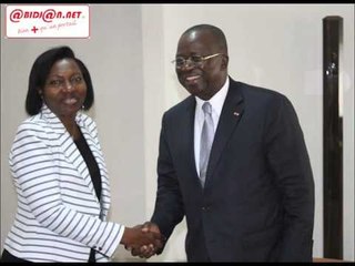 Elections apaisées: La présidente de la CNDHCI  échange avec Jeannot Kouadio-Ahoussou