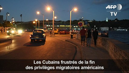 Les Cubains réagissent à la fin du régime spécial d'immigration