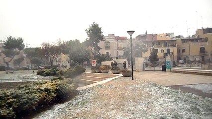 Barletta sotto la neve 2017