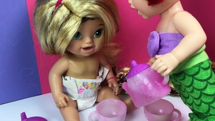 Baby Alive Disney Princess! Custom Rapunzel And Little Mermaid, Doll Vid