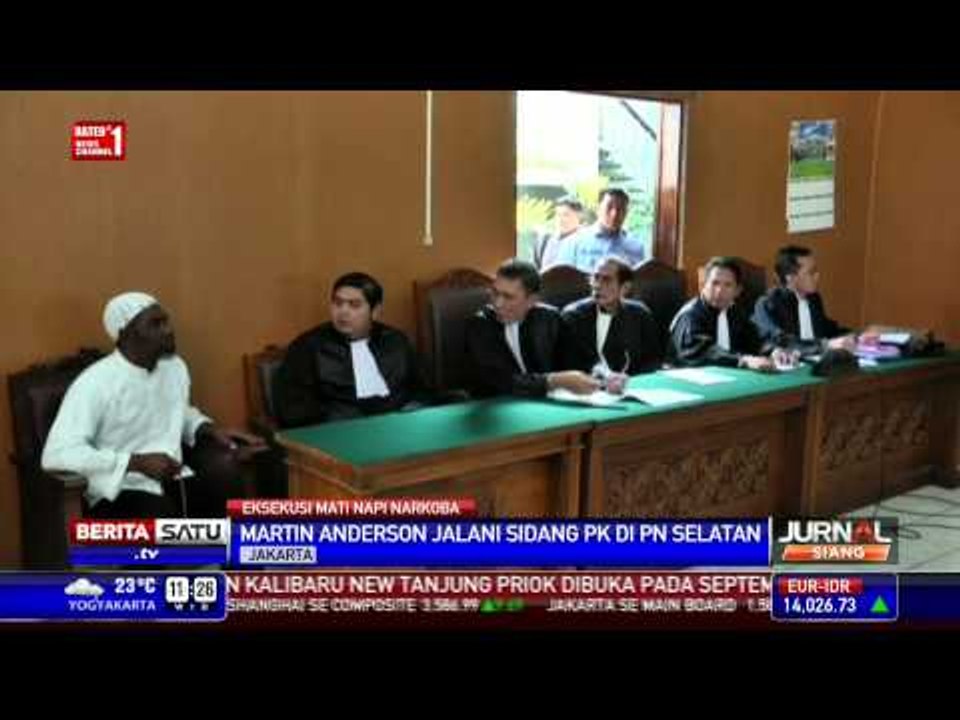 Napi Narkoba Martin Andreson Jalani Sidang PK