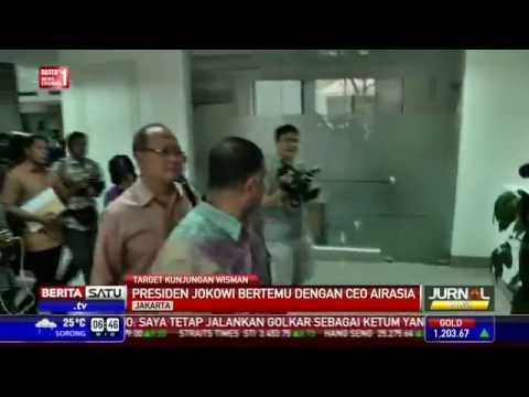 Jokowi Bicarakan Pariwisata dengan Airasia dan Lion Air