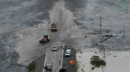 Les images impressionnantes du glissement de terrain qui a paralysé le Dakar