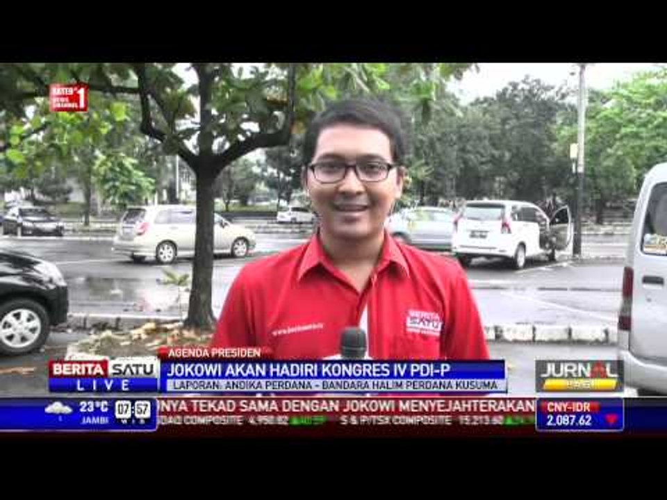 Jokowi Hadiri Kongres Ke-IV PDIP