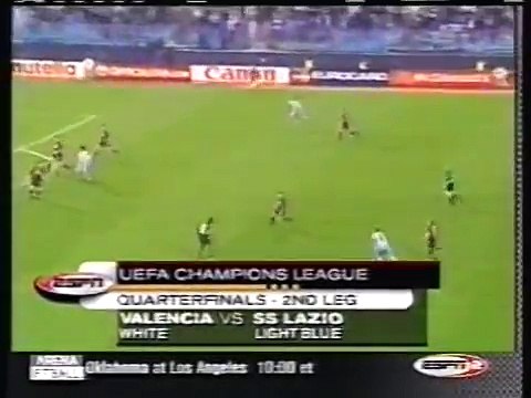 18.04.2000 - 1999-2000 UEFA Champions League Quarter Final 2nd Leg SS Lazio 1-0 Valencia CF