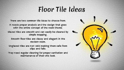 Floor Tile Tips And Ideas