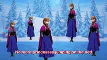 Frozen - Five Little Anna Jumping on The Bed Nursery Rhyme for children