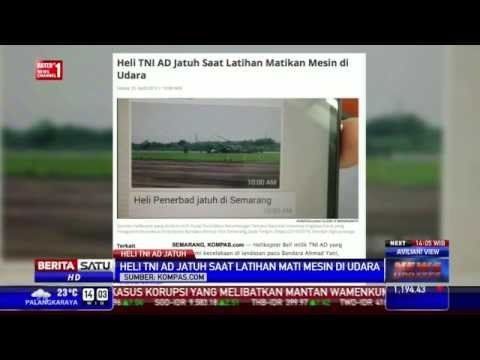 Heli TNI AD Jatuh di Bandara Ahmad Yani Semarang