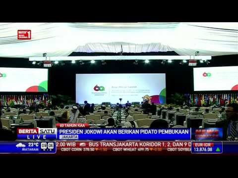 Jokowi Menyambut Kedatangan 21 Kepala Negara Peserta KAA