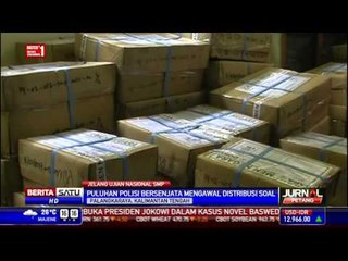 Distribusi Soal UN SMP Dikawal Polisi Bersenjata Lengkap