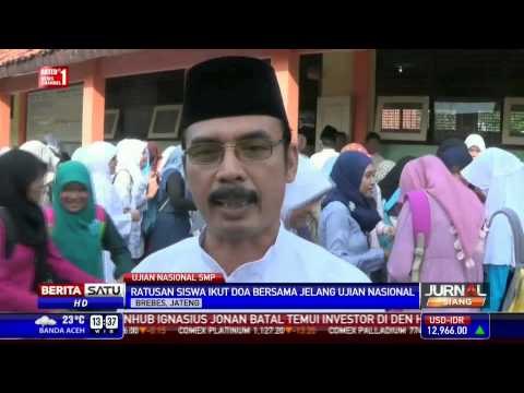 Jelang UN SMP, Siswa Brebes Gelar Istighosah