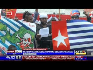 Aliansi Mahasiswa Papua Kibarkan Bendera Bintang Kejora di Surabaya