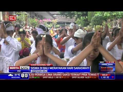 Jelang UN SMP, Siswa di Bali Gelar Sembahyang Bersama