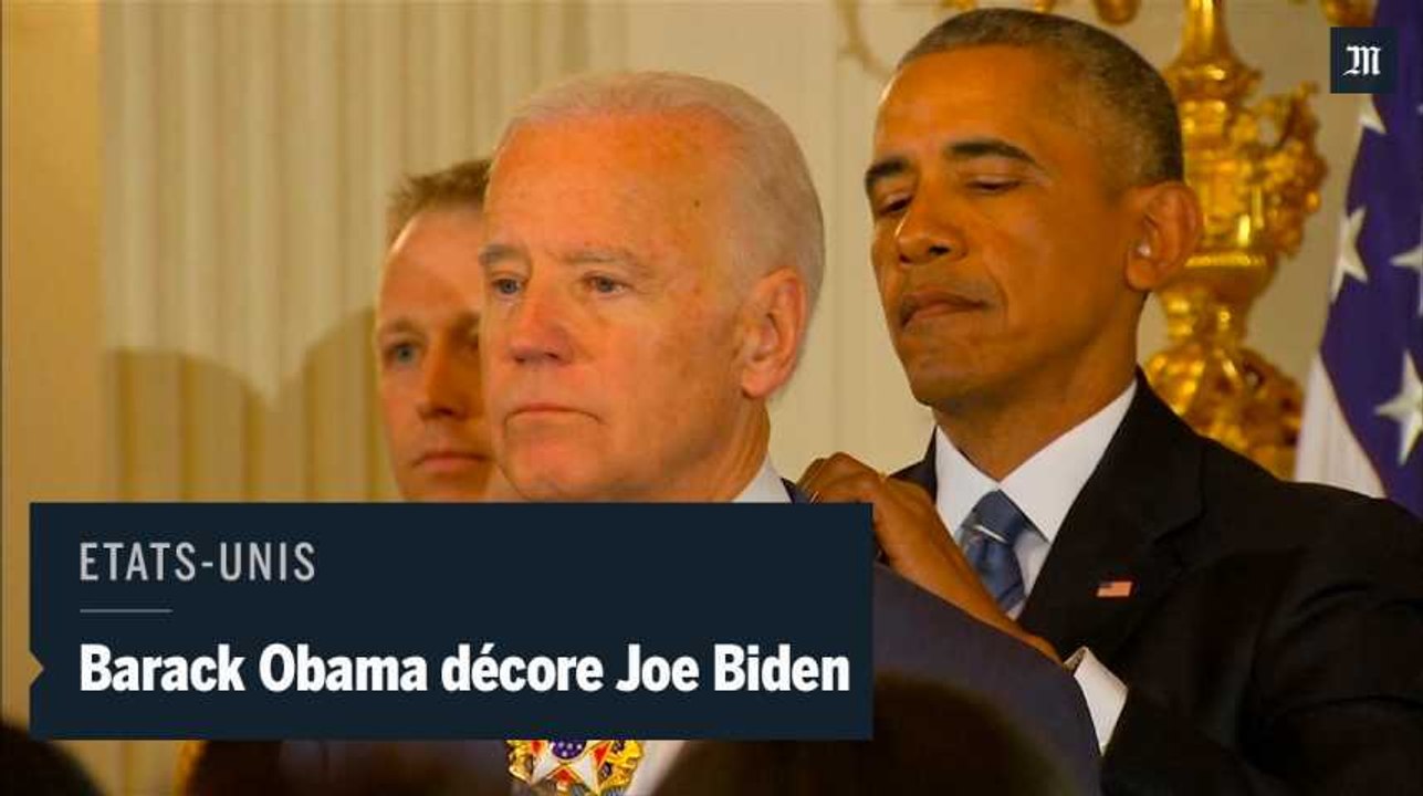 Décoré par Obama, Joe Biden ému aux larmes
