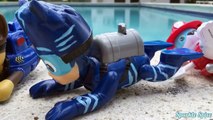 PJ Masks Catboy Toy Disney Jr Take a Bath in Pool Water Toy Video Swimming Paw Patrol Paddlin Pup