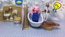 Peppa Pig Toilet Training George Poops in Bathtub Play-Doh Stop-Motion