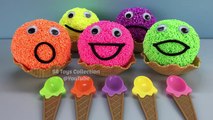 Foam Clay Ice Cream Waffle Happy Face Surprise Eggs Sofia the First TMNT Finding Dory My Little Pony