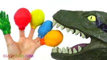 Play Doh Painted Hands Learning Colors Video for Children Finger Family Nursery Rhymes EggVideos.com