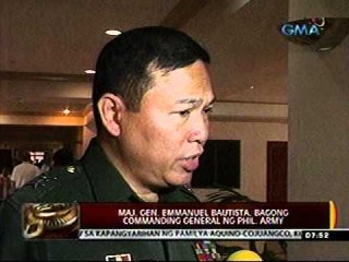 24 Oras: Maj. Gen. Bautista, bagong Commanding General ng Phil. Army