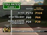 24 Oras: Toll increase, hinihiling ng 3 tollway operators