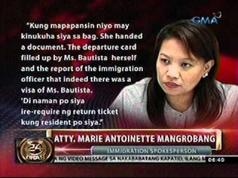 24 Oras (110711) Ramona Bautista, nakunan ng CCTV sa airport bago umalis